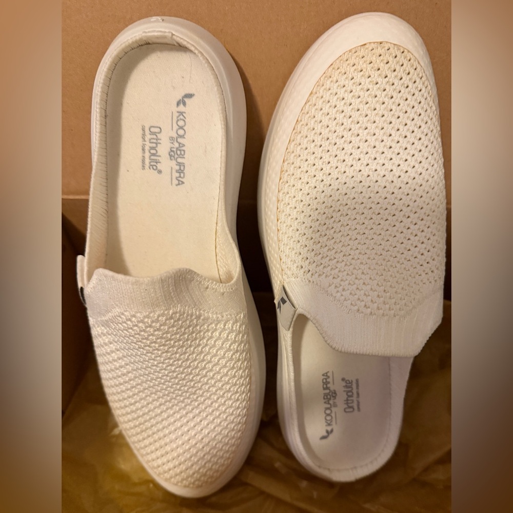 Koolaburra By UGG Women's White Slip-On Shoes NEW IN BOX Size 7